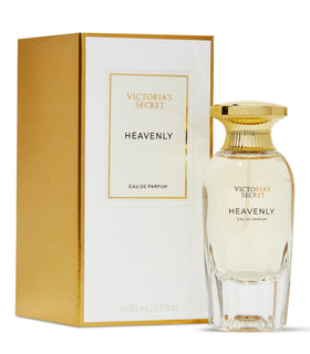 Victoria's Secret Heavenly front bottle view showing elegant packaging and gift-ready appeal