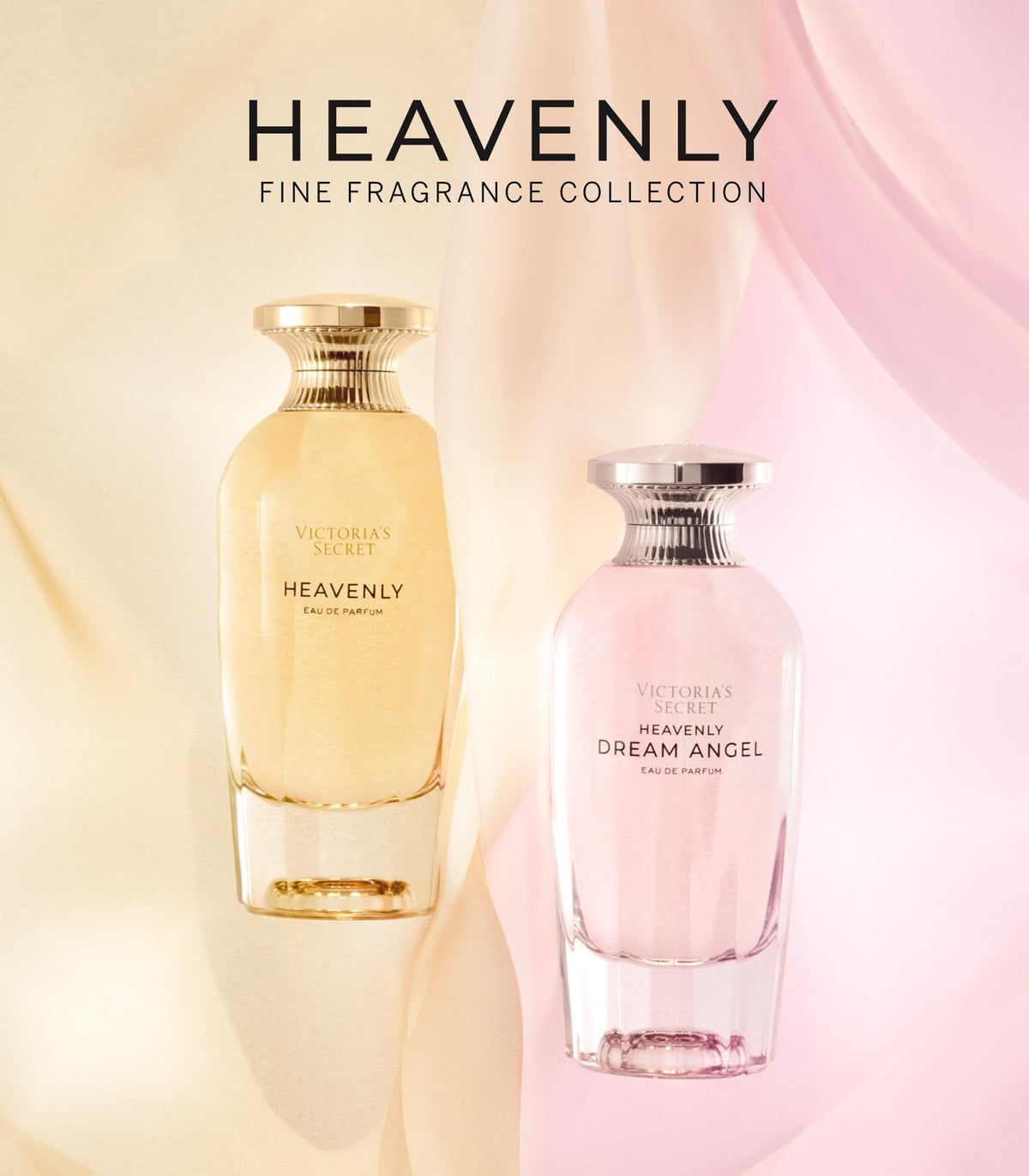 Victoria's Secret Heavenly on dressing table lifestyle shot suggesting daily luxury and bedside use