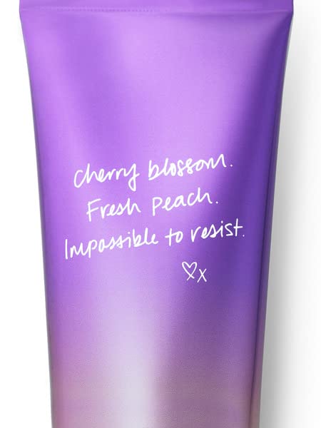 Victoria's Secret product label close-up listing scent notes and details