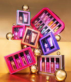 Victoria's Secret label detail showing Love Spell name and scent clarity benefit