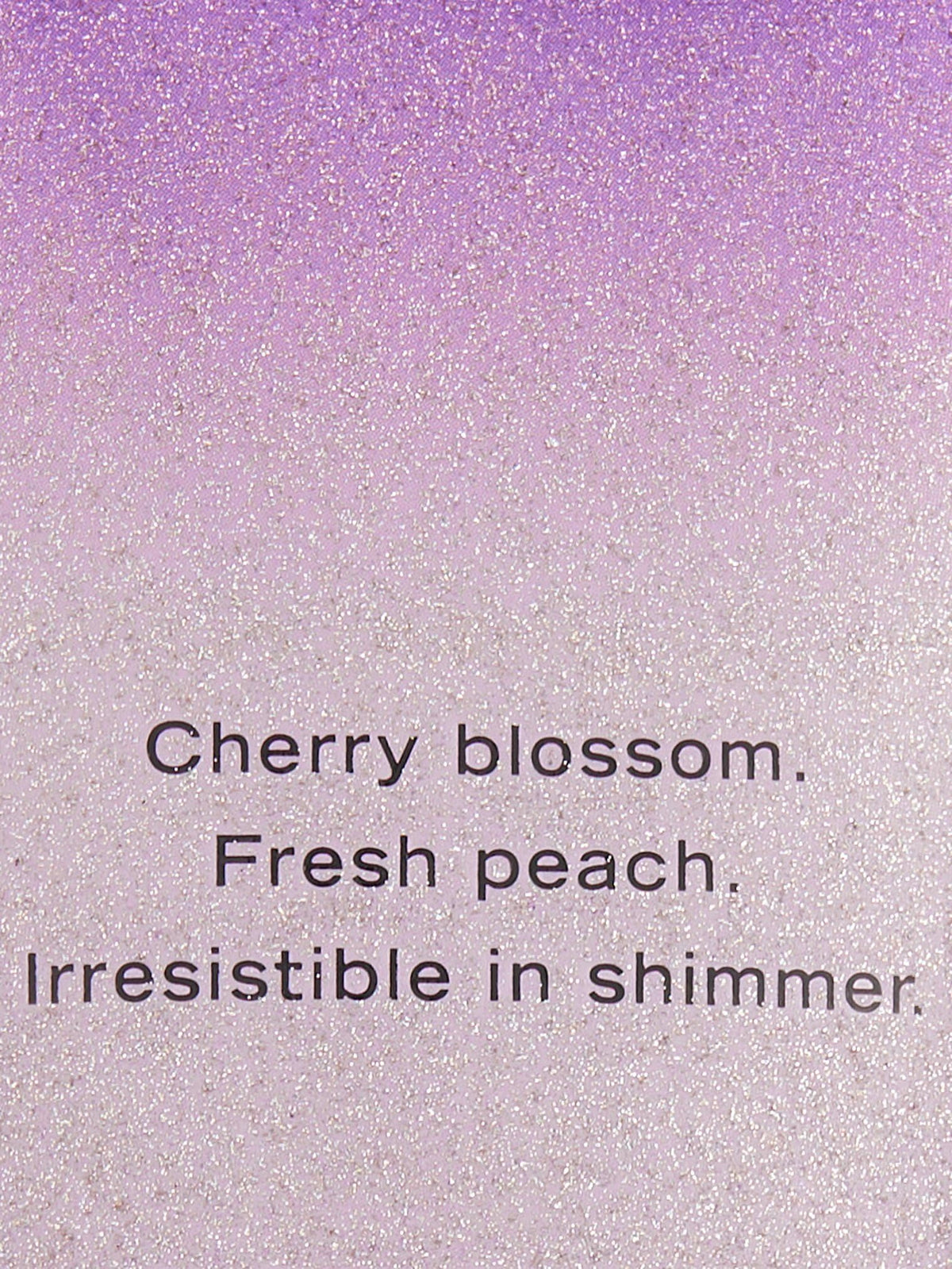 Victoria's Secret pump and label detail of Love Spell shimmer lotion for easy dispensing