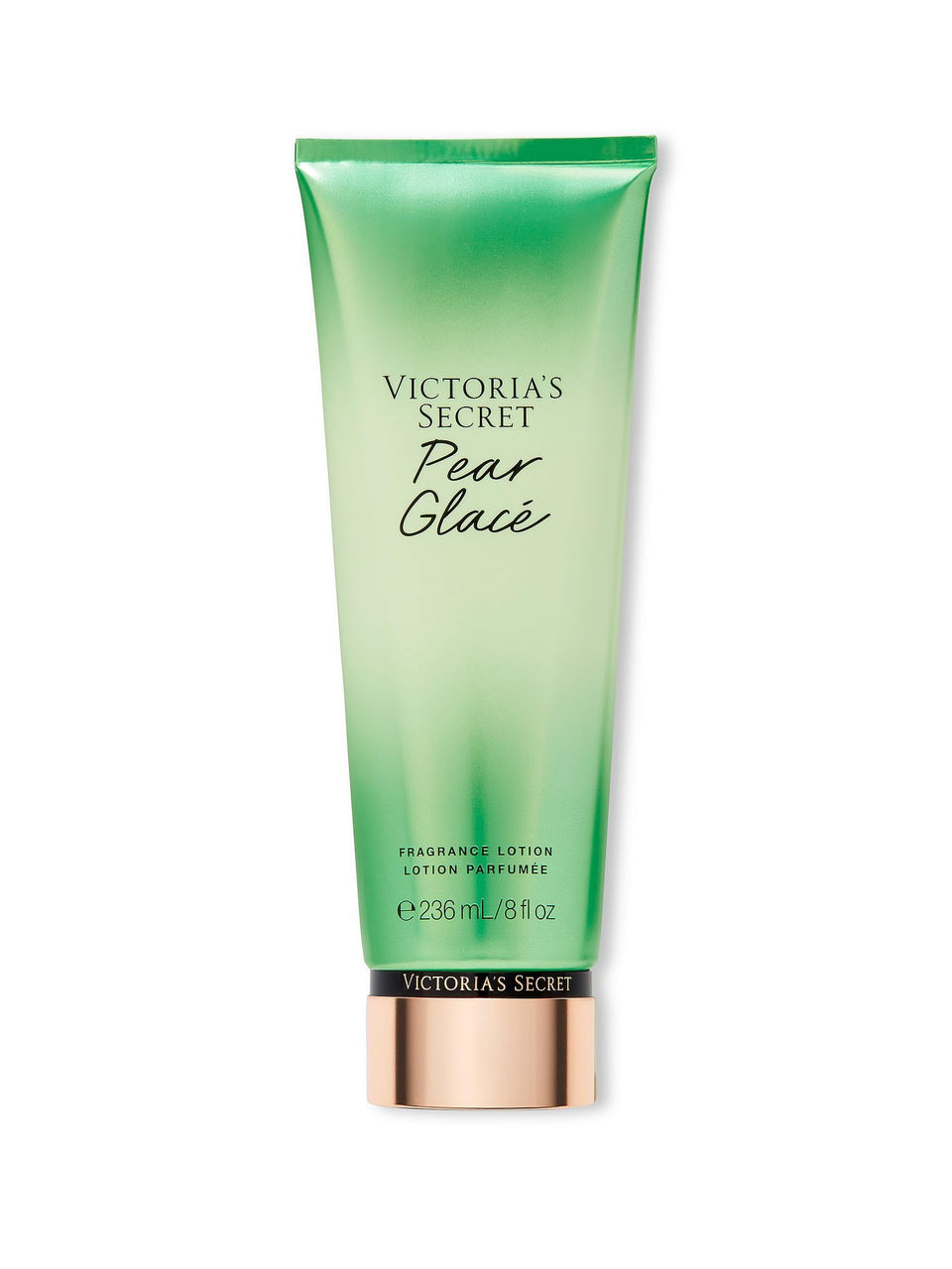 Victoria's Secret front packaging showing bottle and pear scent benefit