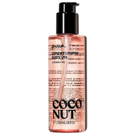 Victoria's Secret Pink Coco Oil close-up texture on skin showing silky absorption and soft glow