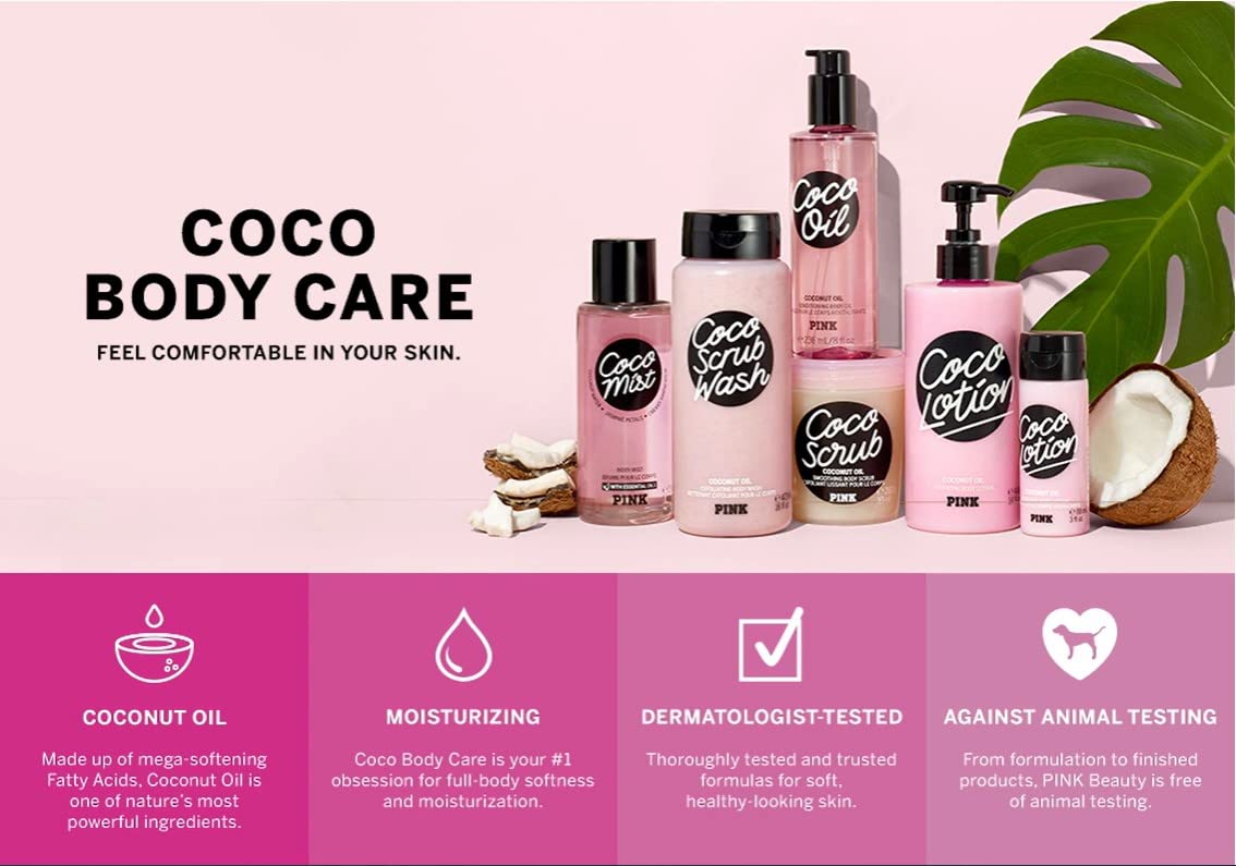 Victoria's Secret bottle in hand to show size and portability for travel convenience