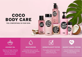 Victoria's Secret bottle in hand to show size and portability for travel convenience