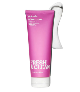 Victoria's Secret Pink front tube showing label and size, convenient everyday use