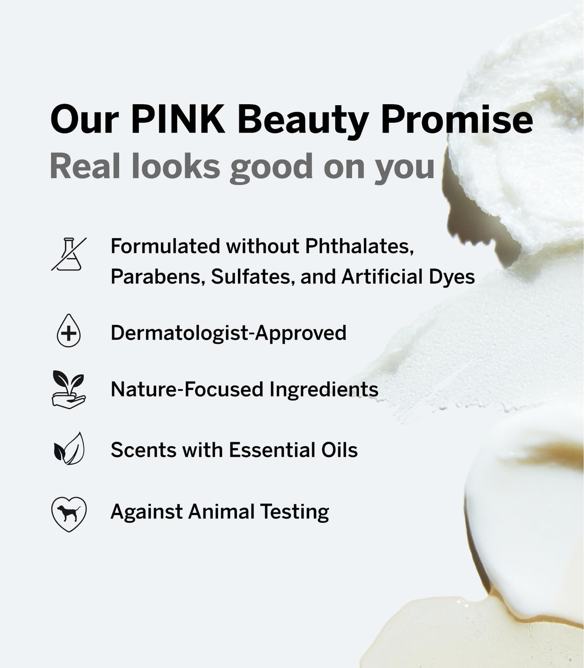 Victoria's Secret PINK being sprayed on hair to add subtle vanilla scent and light conditioning