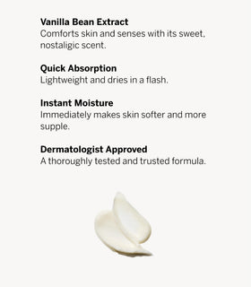 Victoria's Secret PINK texture swipe showing creamy lotion that absorbs quickly