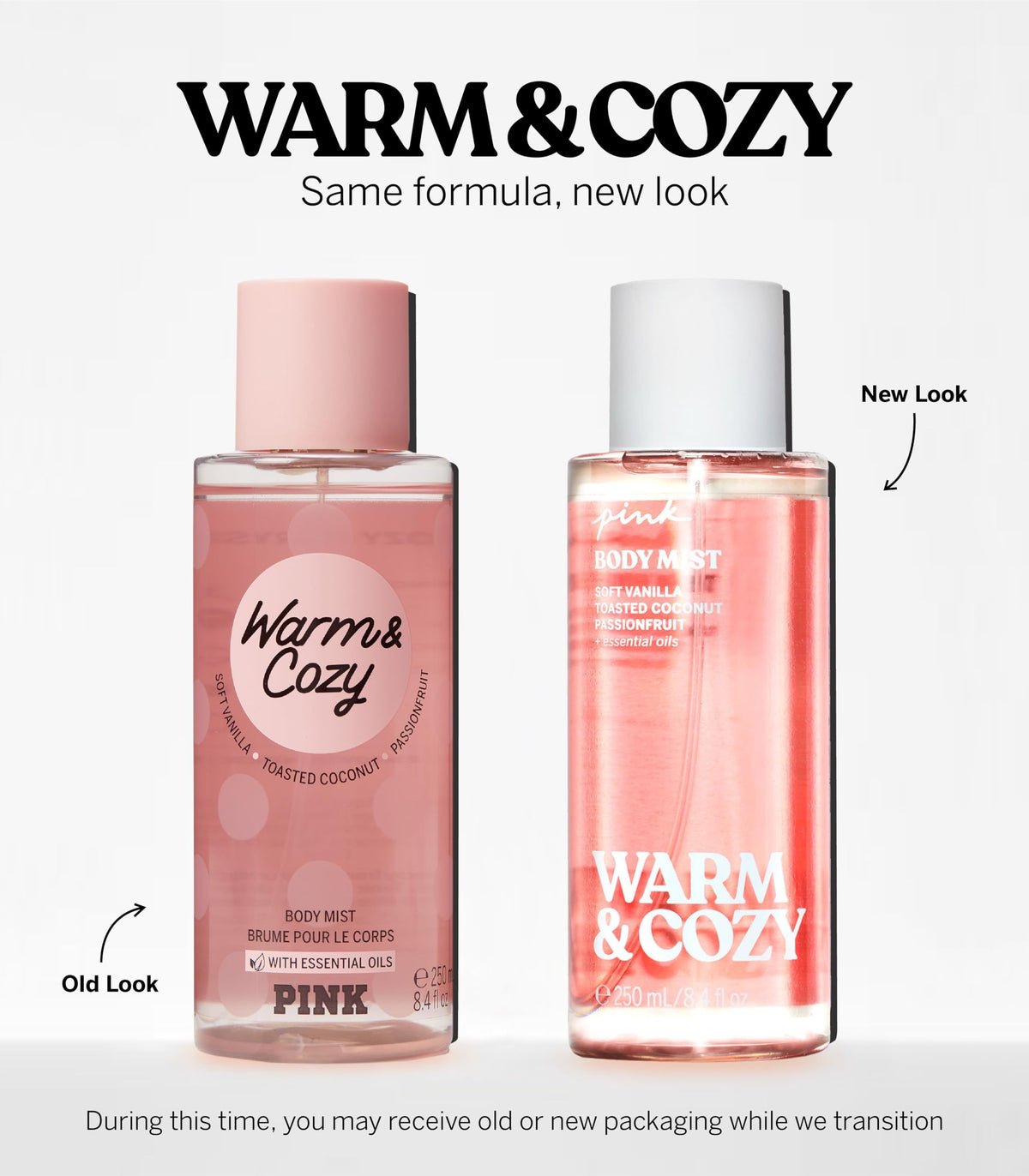 Victoria's Secret Pink fine mist cloud close-up, shows lightweight texture and soft scent