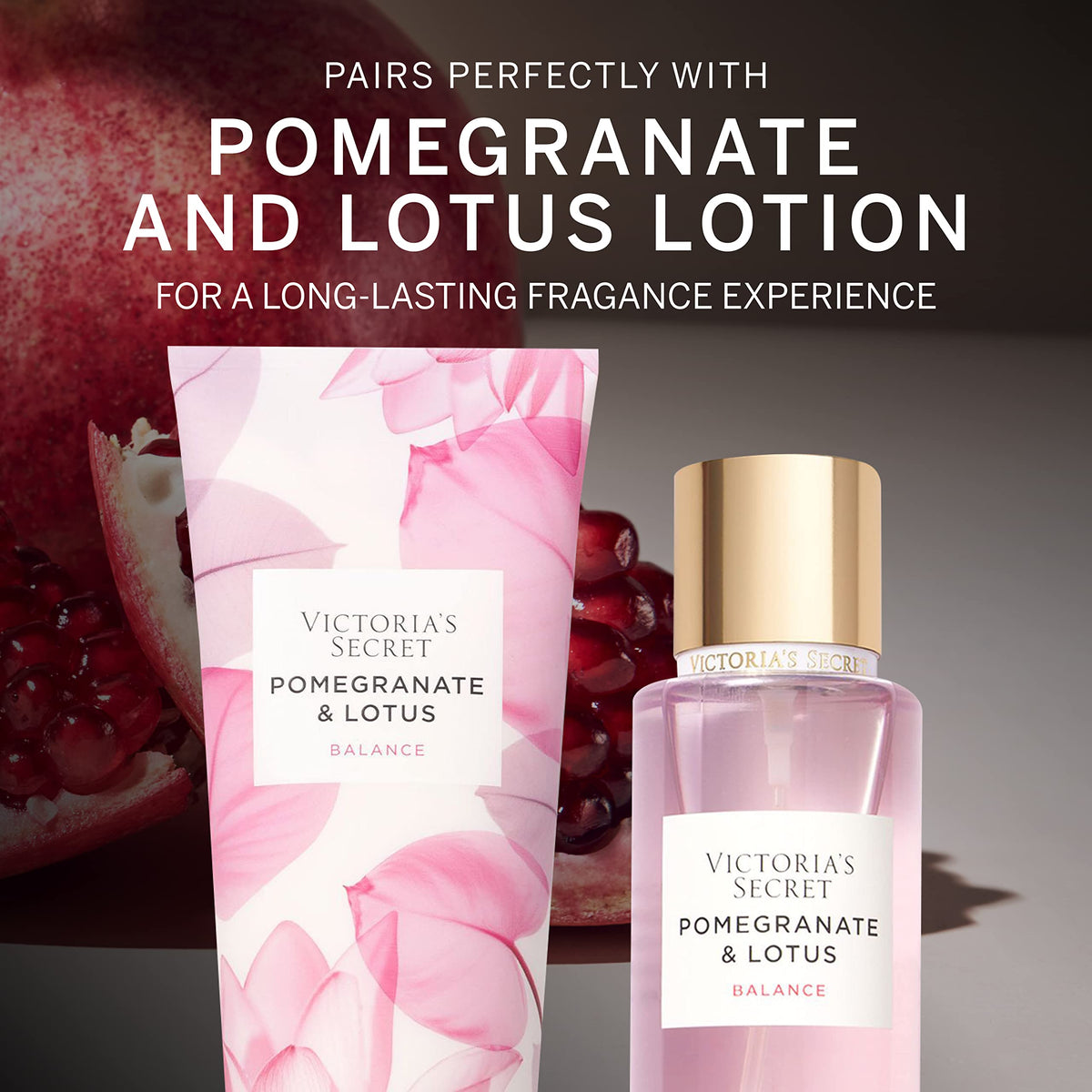 Victoria's Secret bottle on a vanity styling a fresh, botanical mood