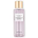 Victoria's Secret close-up mist spray demonstrating fine fragrance application