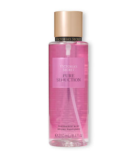 Victoria's Secret close-up of mist bottle highlighting sleek branded design