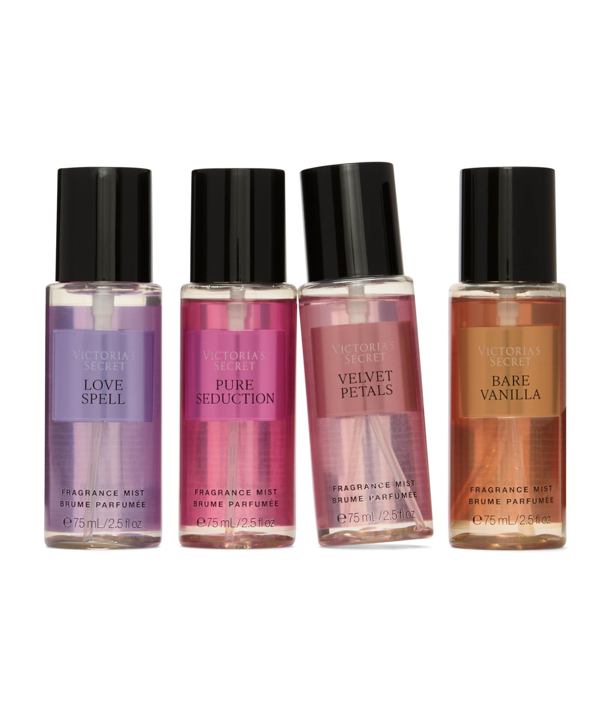 Victoria's Secret Pure Seduction mist spraying in use for quick daytime refresh