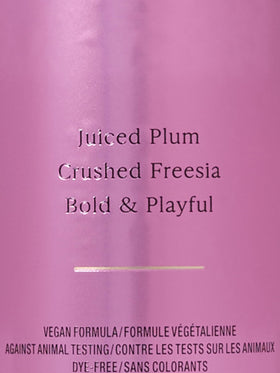 Victoria's Secret mist on skin demonstrating lightweight, non-greasy feel