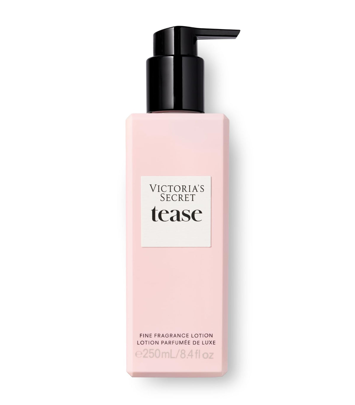Victoria's Secret close-up of Tease cap and label highlighting design