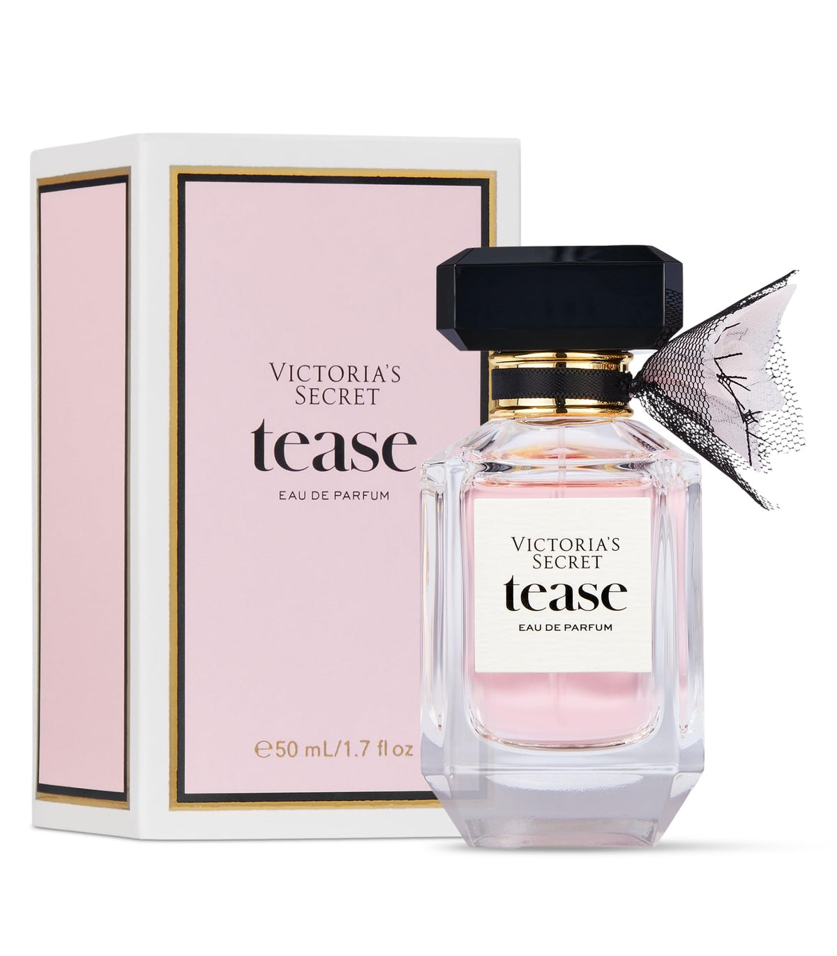 Victoria's Secret Tease front bottle showing elegant label and shape for attractive gift