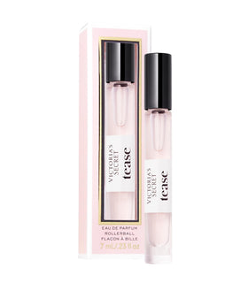 Victoria's Secret Tease front view showing compact perfume bottle and label, perfect travel scent