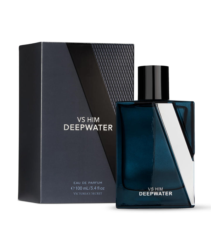 Victoria's Secret VS Him Deepwater front bottle shows sleek packaging and premium appeal