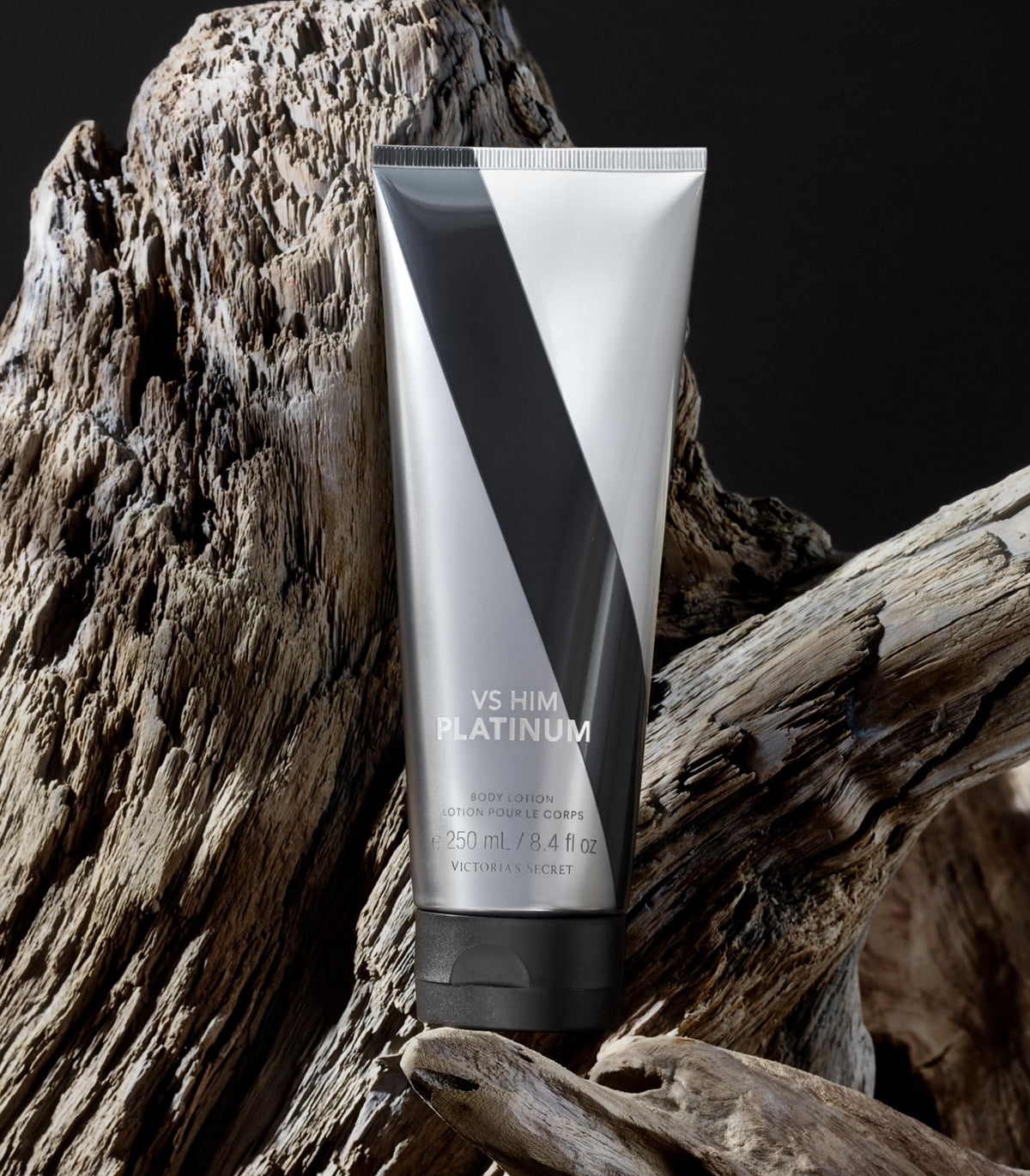 Victoria's Secret VS Him Platinum in bathroom setting showing daily use and grooming routine benefit