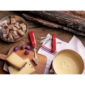 Victorinox tweezers inside a bathroom kit showing travel-ready convenience
