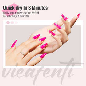 vieafenti glossy texture close-up highlighting high-shine, chip-resistant finish