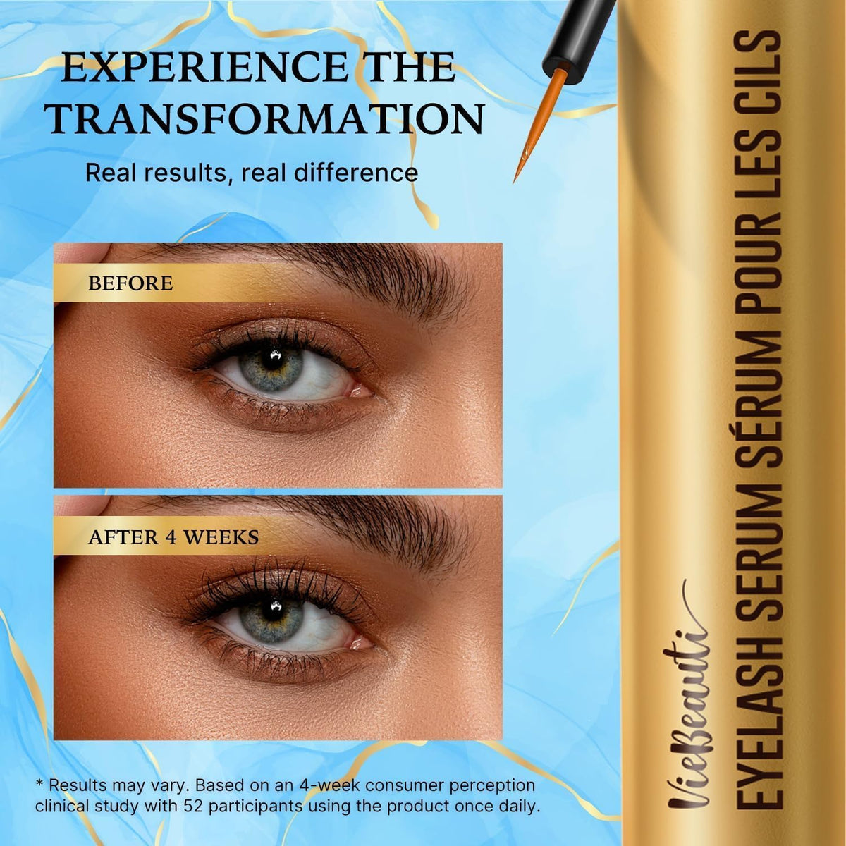 VieBeauti precision brush close-up for accurate easy lash application