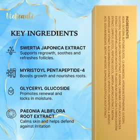 VieBeauti serum drop closeup showing silky texture for gentle nourishment