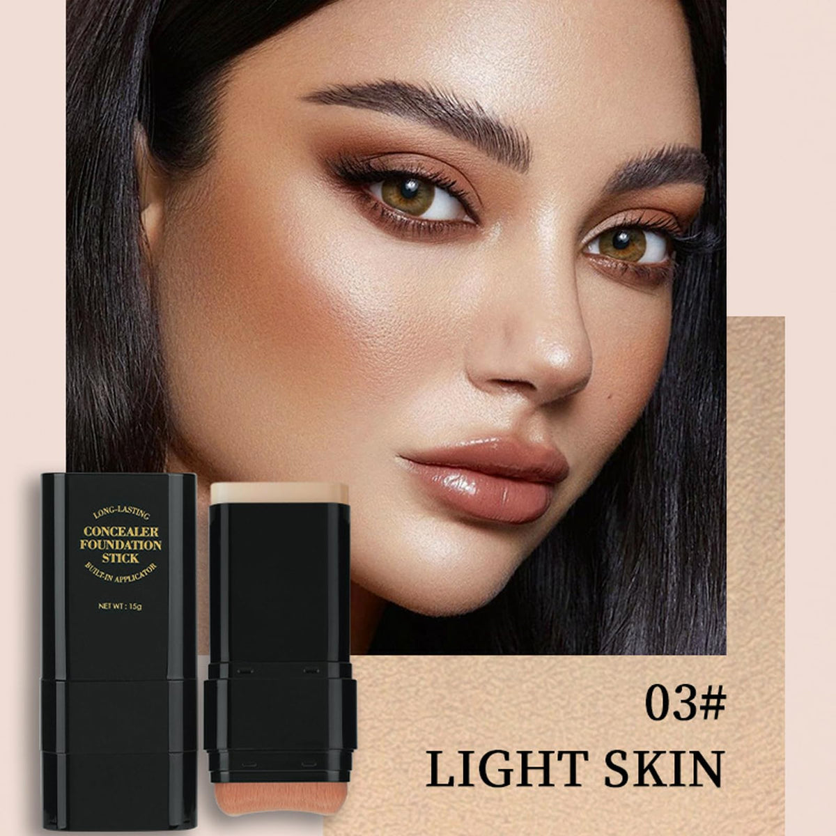 Vienflona M-shaped brush tip demonstrating precise blending for seamless finish
