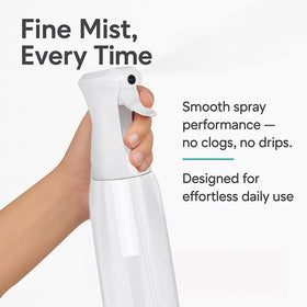 VIGOR PATH nozzle close-up showing fine-mist head and leak-resistant seal for precision