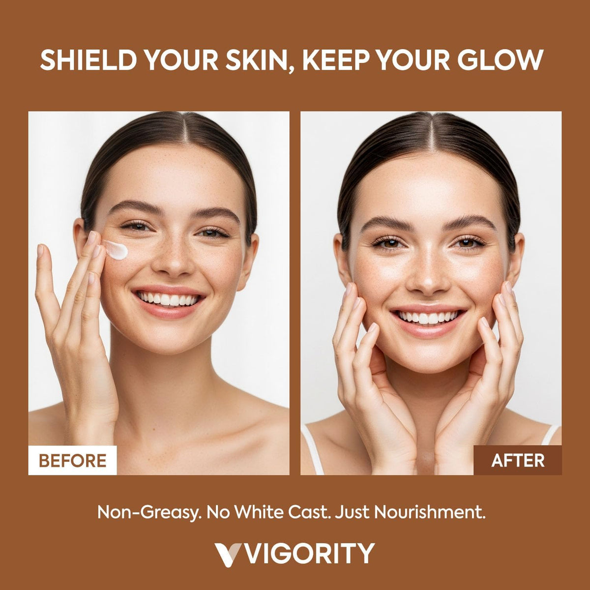 Vigority tube by beach bag illustrating travel-friendly sun protection