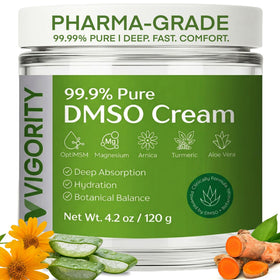 Vigority jar front view showing clean labeling and compact size benefit