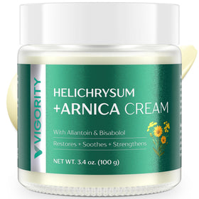 Vigority jar front view showing product and size for easy identification