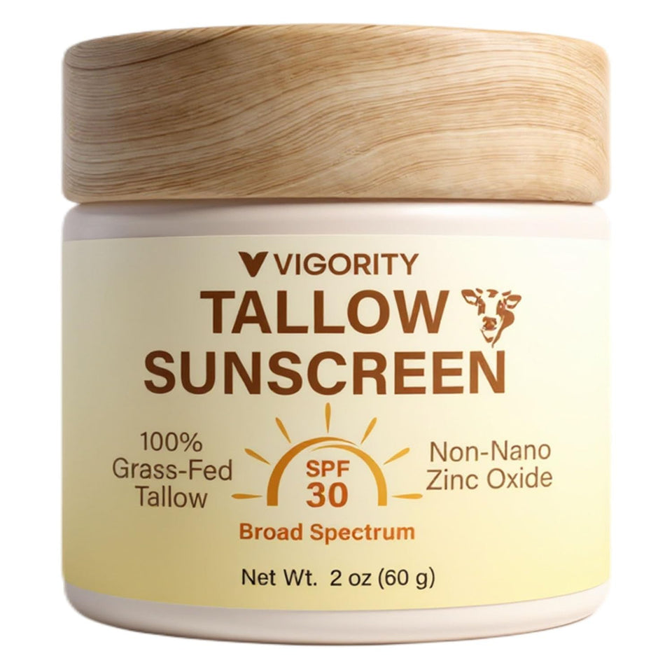 Vigority front packaging showing tube and SPF benefits