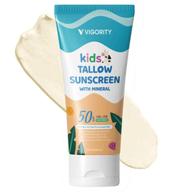 Vigority front tube showing label and SPF 50 protection benefit