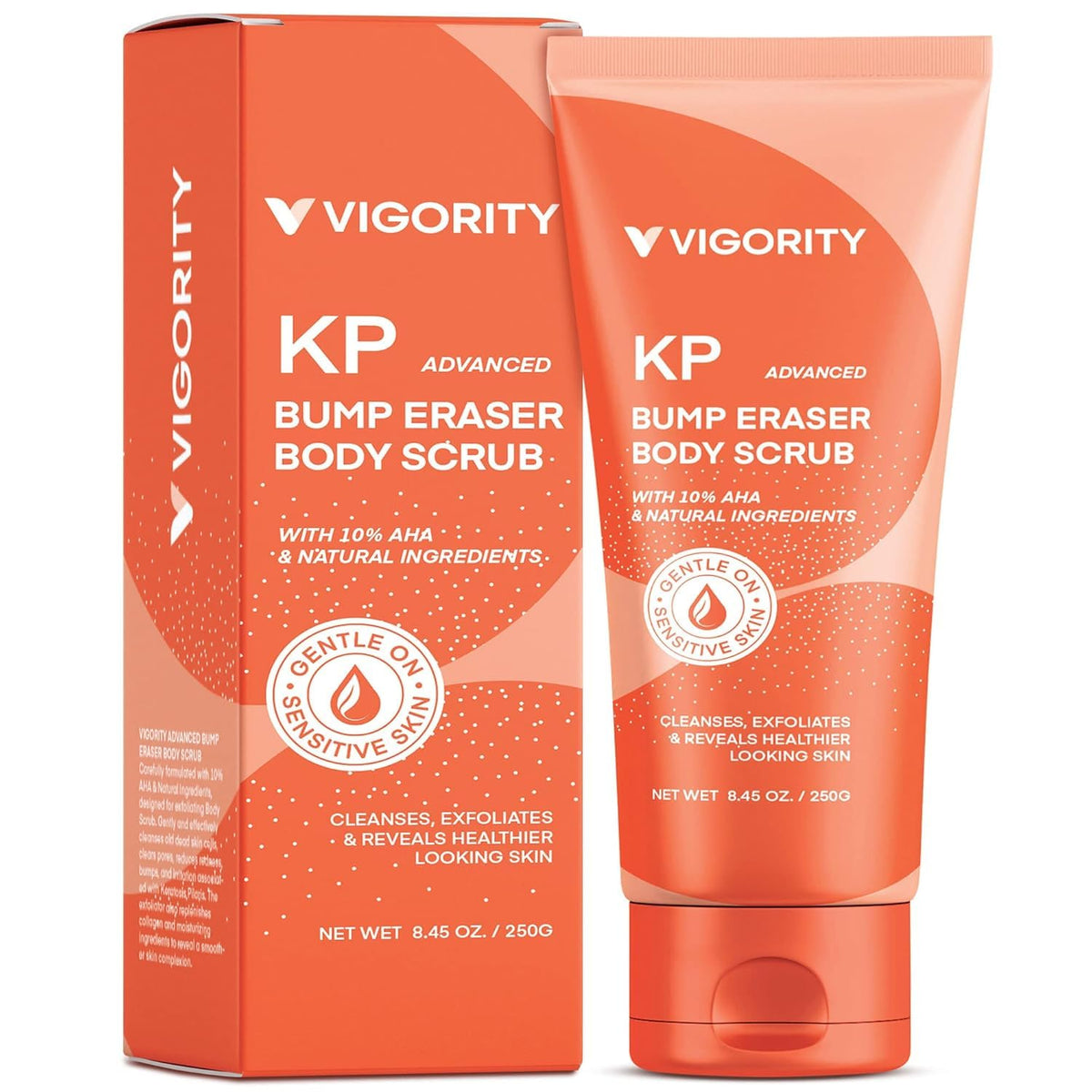 Vigority KP Bump Eraser front packaging showing benefits and size