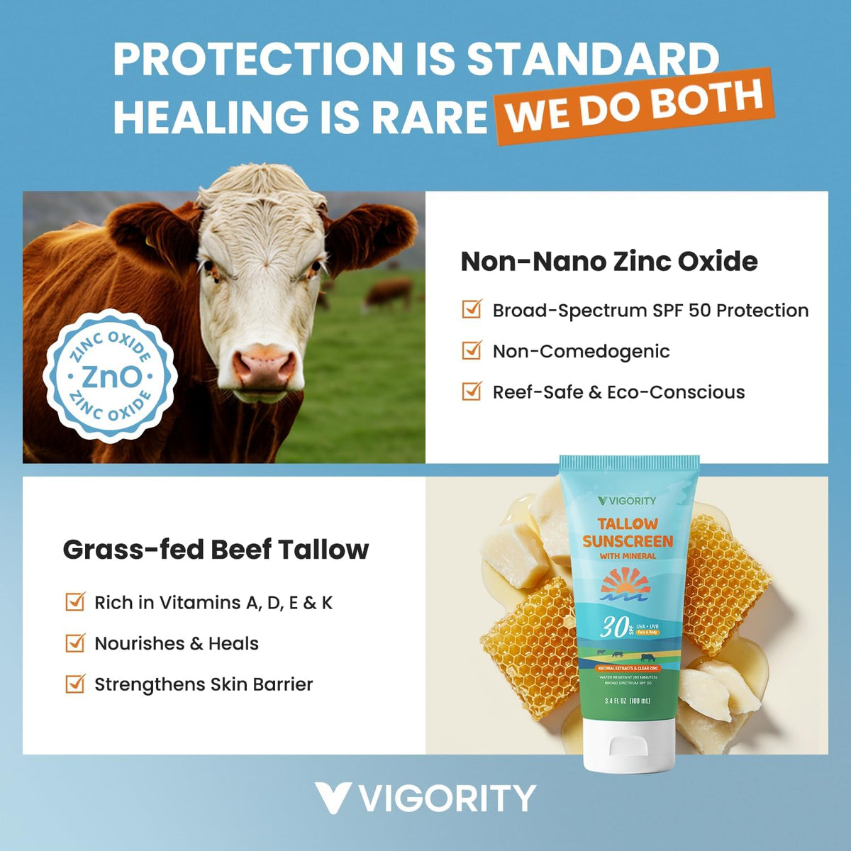 Vigority held in hand to show travel-friendly 3.4 oz size for portability