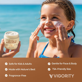 Vigority texture close-up showing smooth cream for easy spread