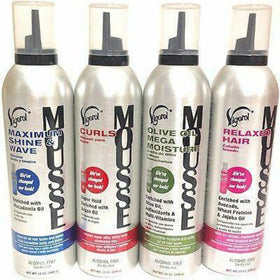 Vigorol mousse application scrunching waves for defined, shiny texture