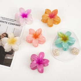 Vigorpace flatlay of six colorful clips showing outfit-matching versatility