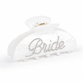 Vigorpace front view of Bride claw clip shows elegant sparkle and secure hold