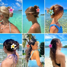 Vigorpace clip holding beach waves in use adding tropical style and secure hold