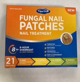 VigorWell skin-toned patch on foot blending discreetly under sock