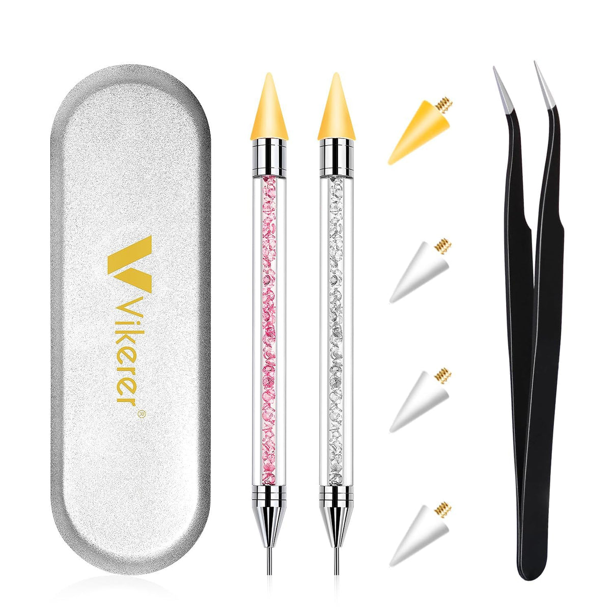 Vikerer acrylic handle close-up demonstrating comfortable grip and stylish finish