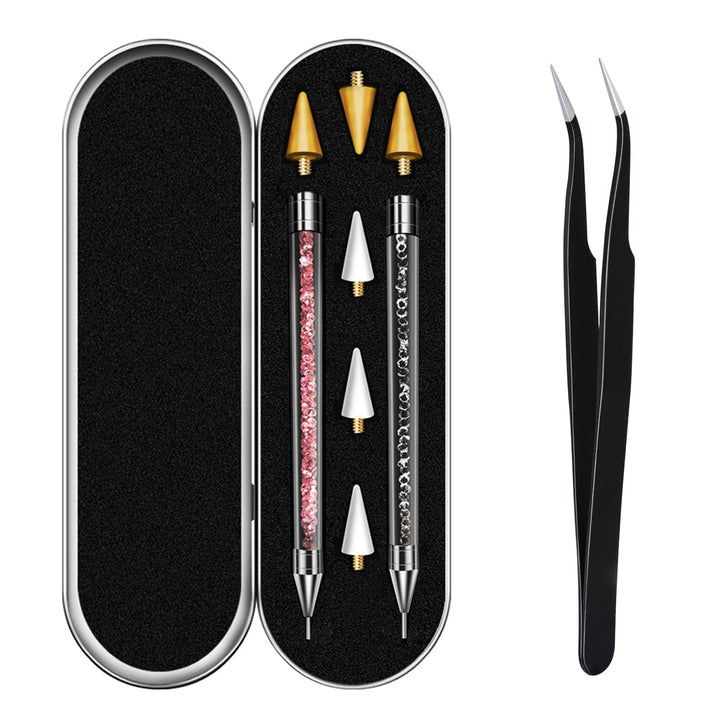 Vikerer front packaging showing two rhinestone pickers and accessories, neat presentation