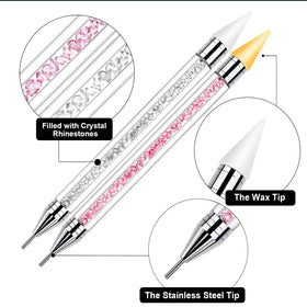 Vikerer wax tip detail highlighting adhesive tip for fast rhinestone pick-up