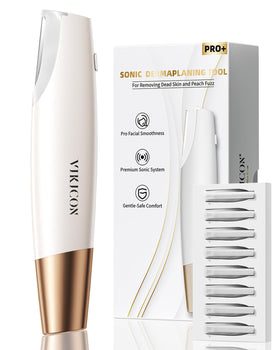 VIKICON Groomer front view showing ergonomic white body and controls for easy handling