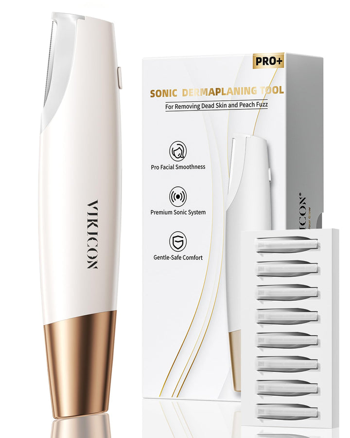 VIKICON Groomer front view showing ergonomic white body and controls for easy handling