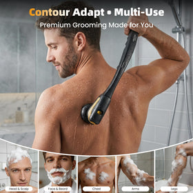 VIKICON Groomer led display and controls showing battery level and travel lock