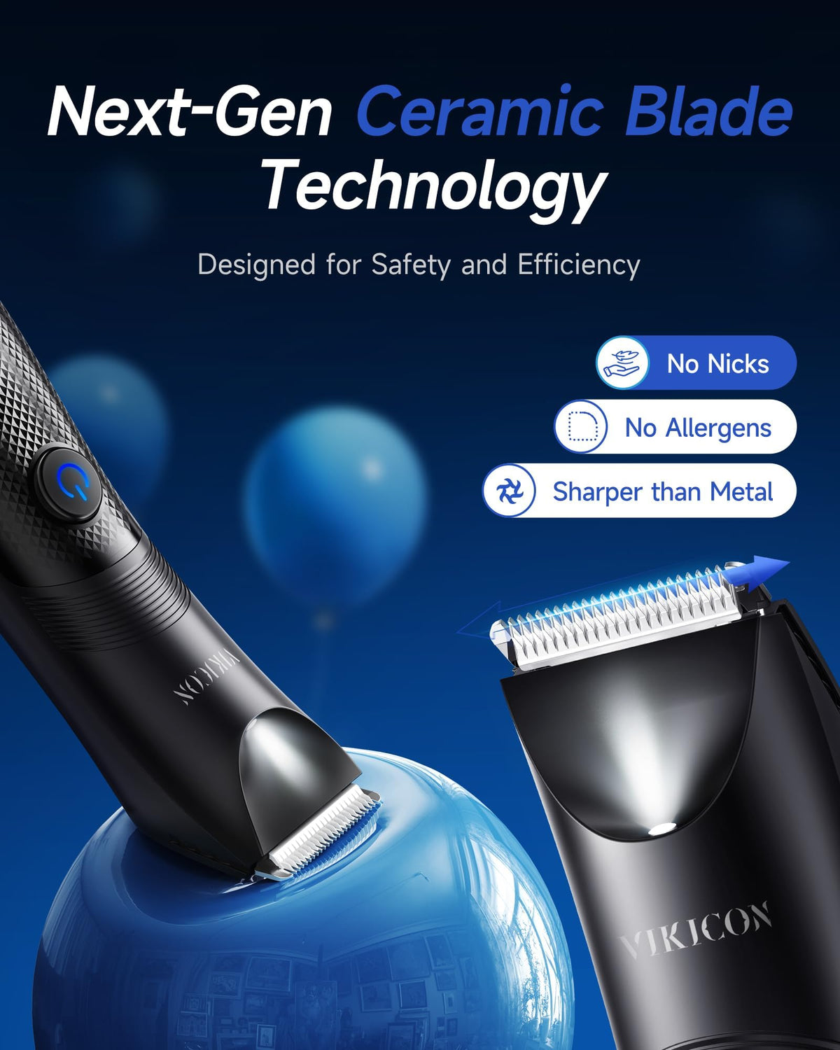 VIKICON LED light detail illuminating blind spots for safer precise trimming