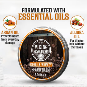 Viking Revolution application on beard demonstrating styling and control benefit